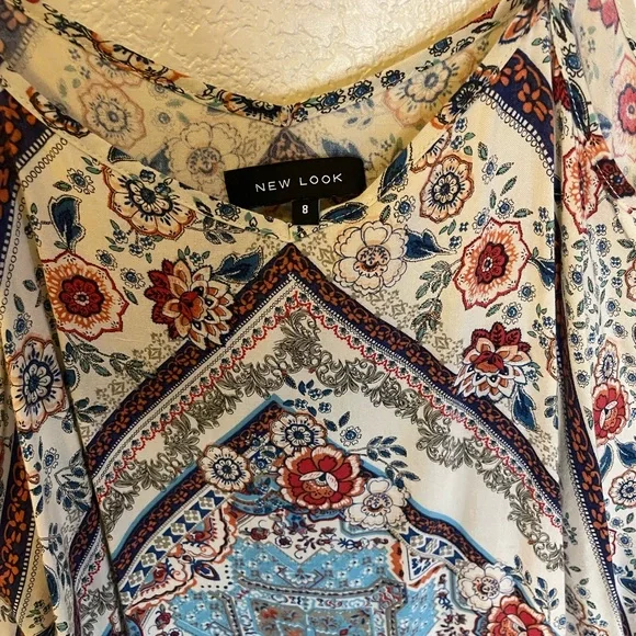 New Look strap top handkerchief style size8 ptp 20 - Picture 4 of 5